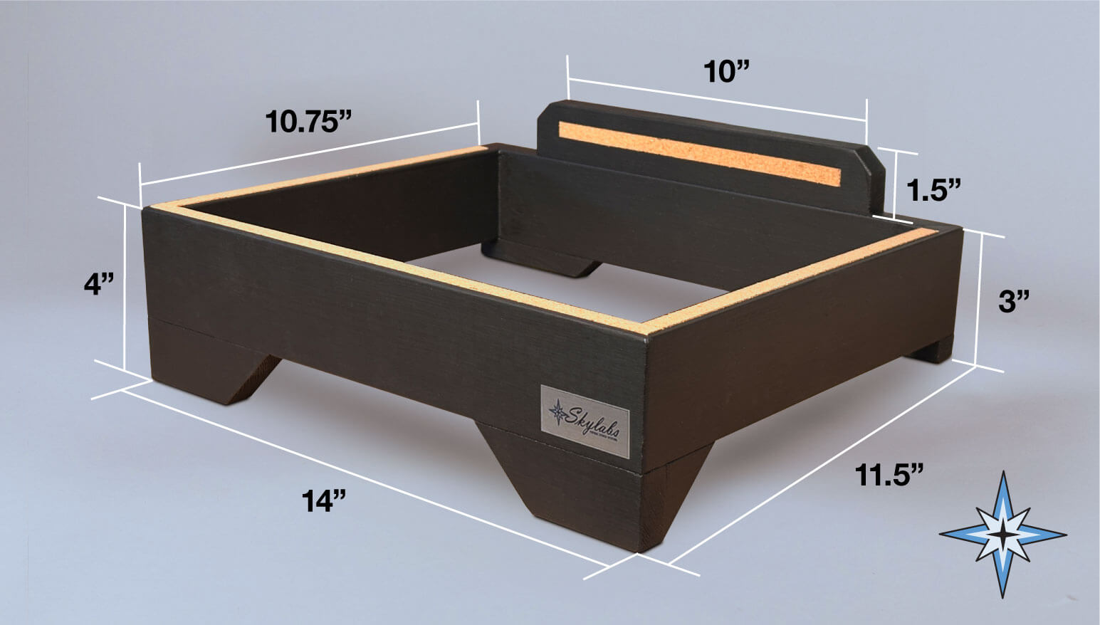 Skylabs' Deluxe Black Pine Speaker Risers (Pair) – Skylabs