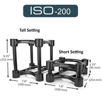 ISOAcoustics ISO-200 Isolation Stands (set of 2)