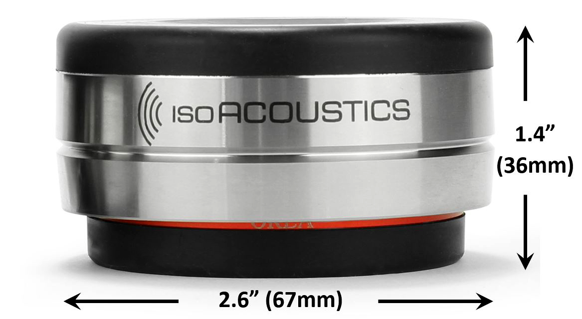 ISOAcoustics OREA Series Bordeaux Isolators