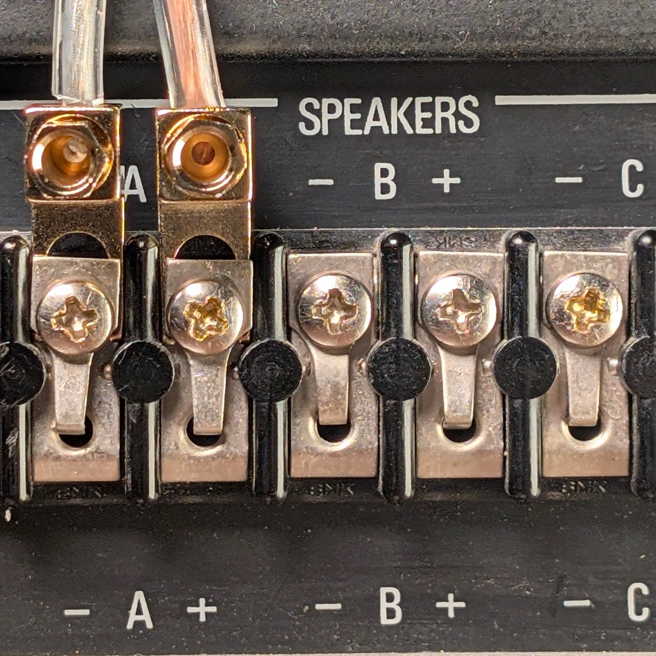 ゴールデントーンボードスピーカー Skylabs Gold Plated Spade Connectors- set of 4