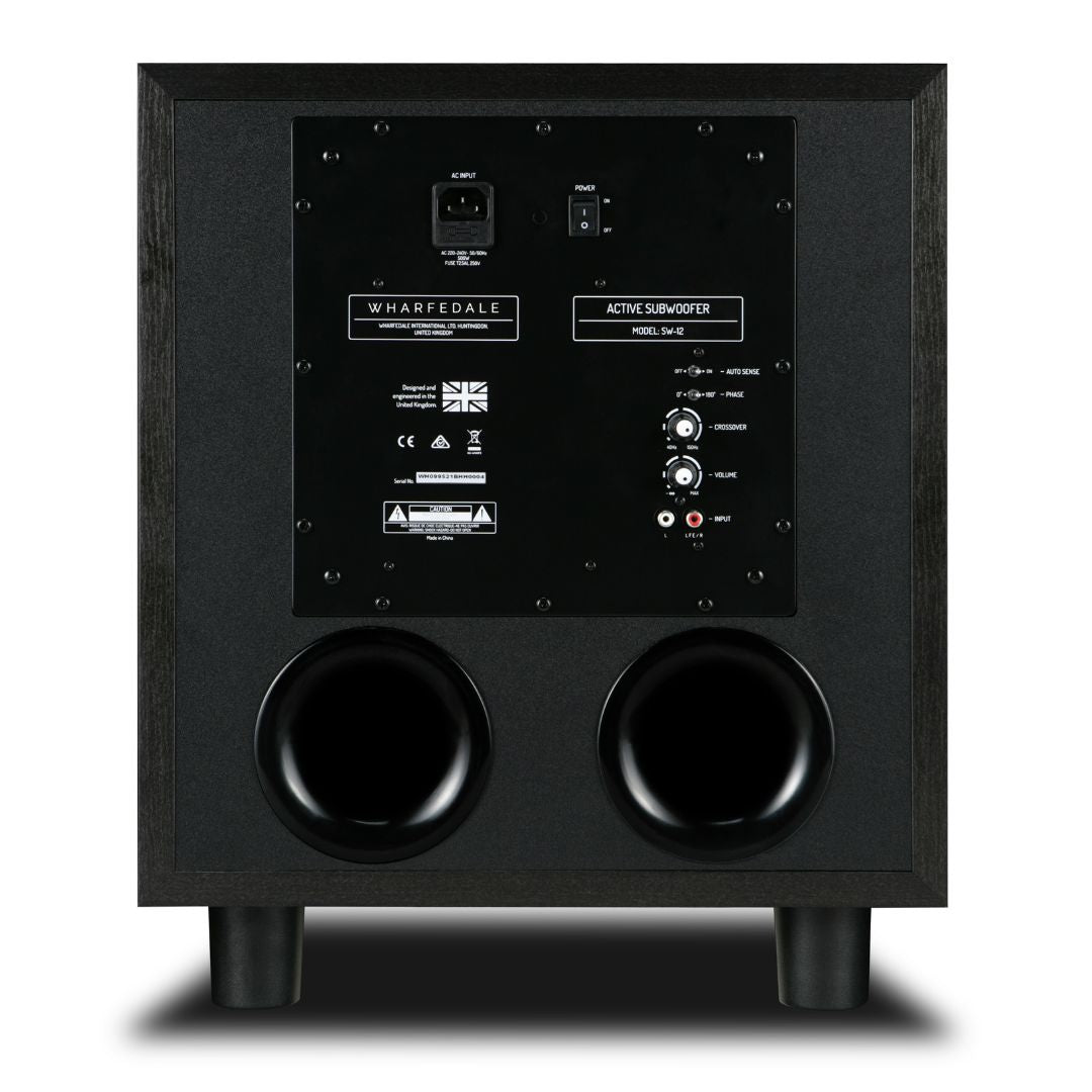 Wharfedale SW-12 Active Subwoofer - 12-Inch 300W Powered Subwoofer