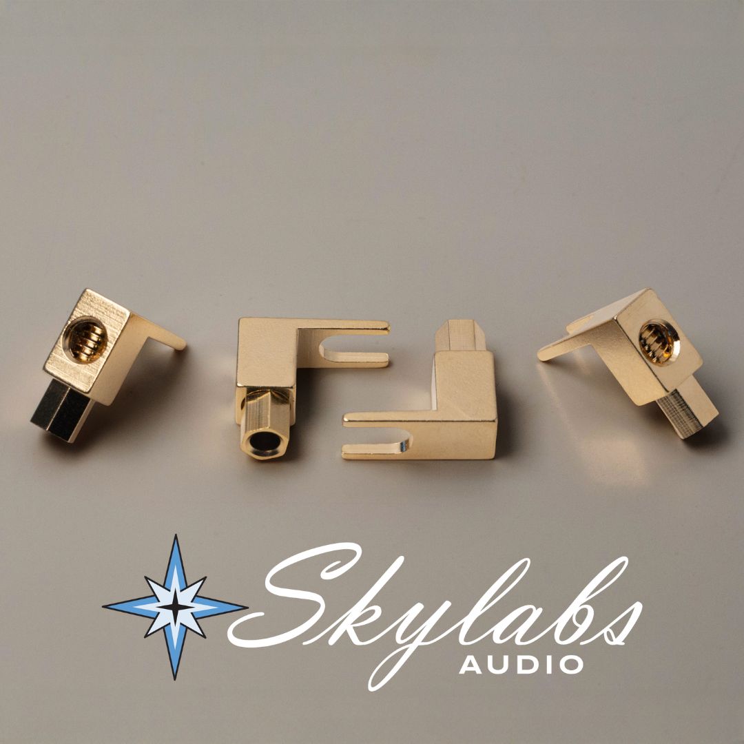Skylabs Gold Plated Spade Connectors- set of 4