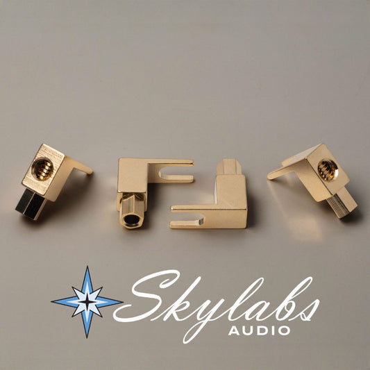 Skylabs Gold Plated Spade Connectors- set of 4