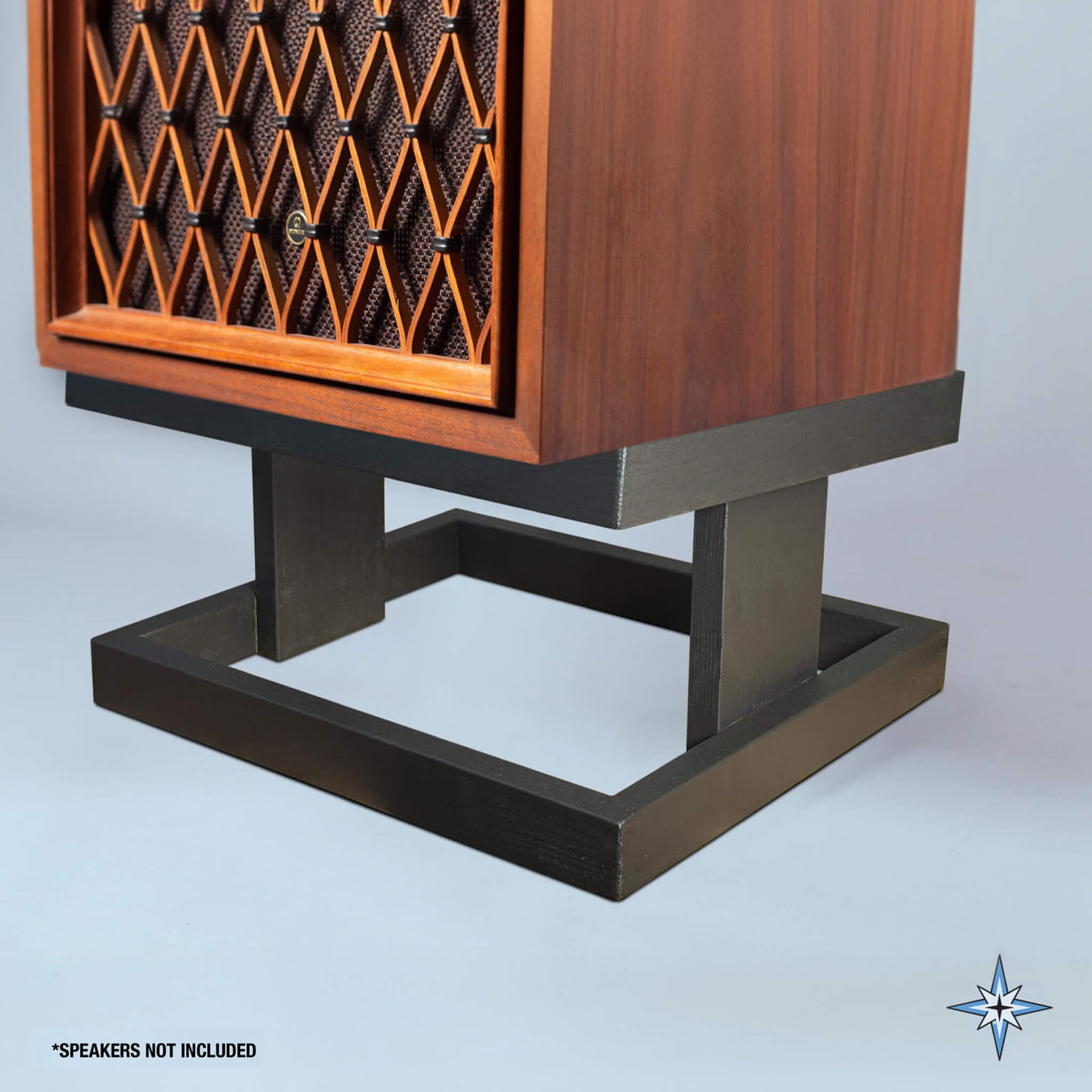 APairofSkylabsClassicWoodSpeakerStands