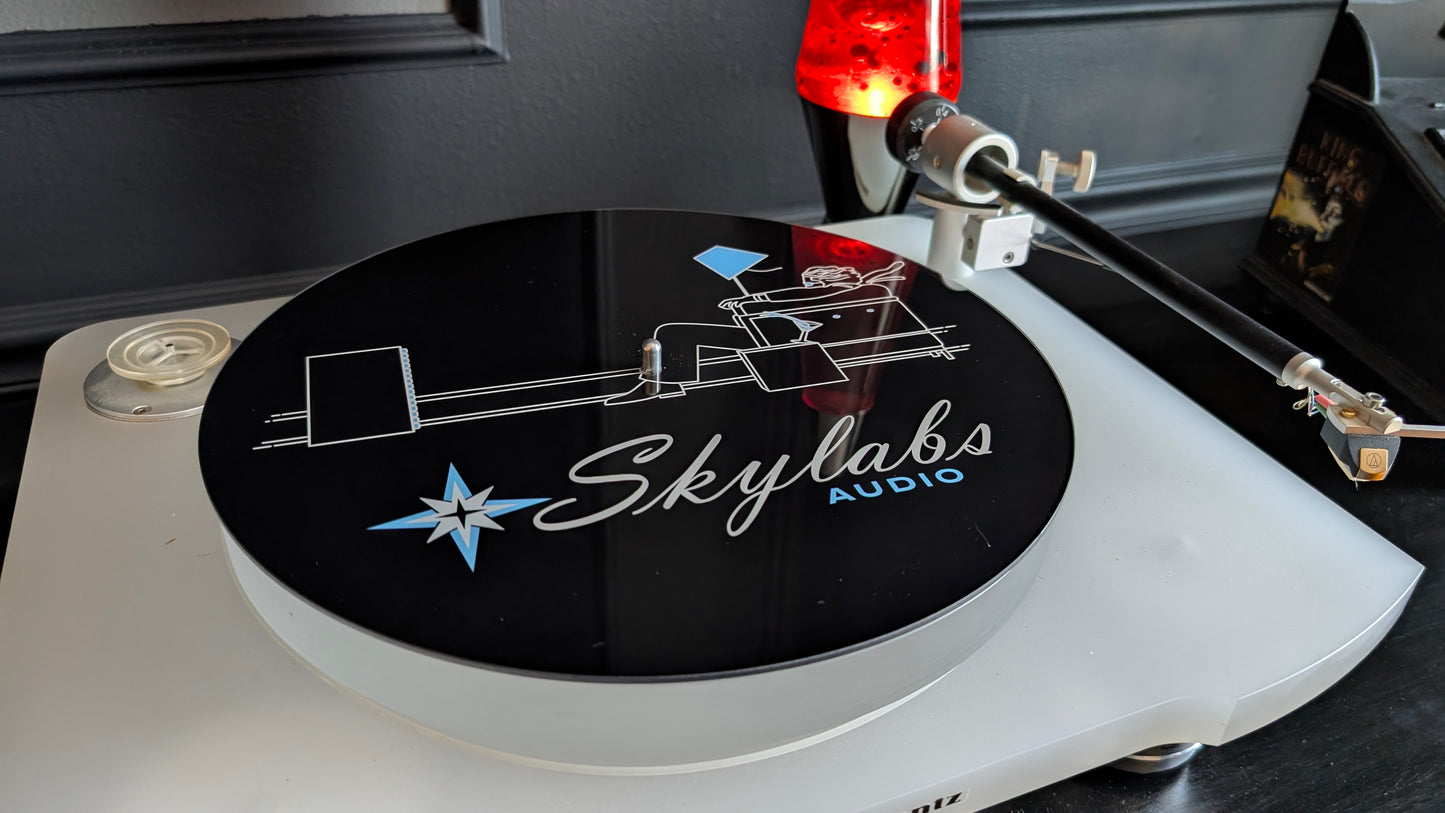 Skylabs "Crank It Up" Black Acrylic Platter Mat