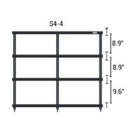 Solidsteel S4 Series Wide AV Rack – 4 Shelves