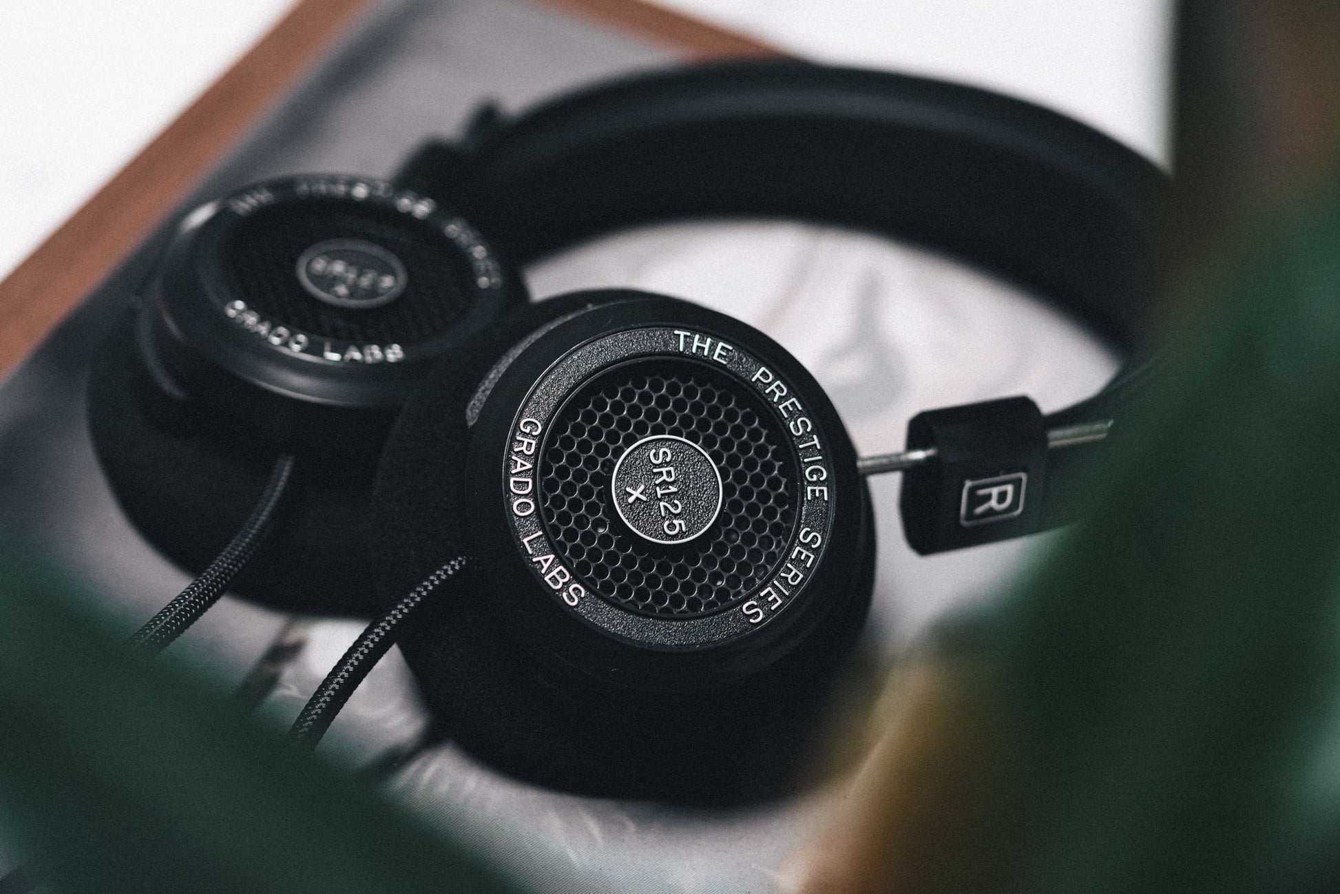 Grado Labs SR125x Headphones with Plants