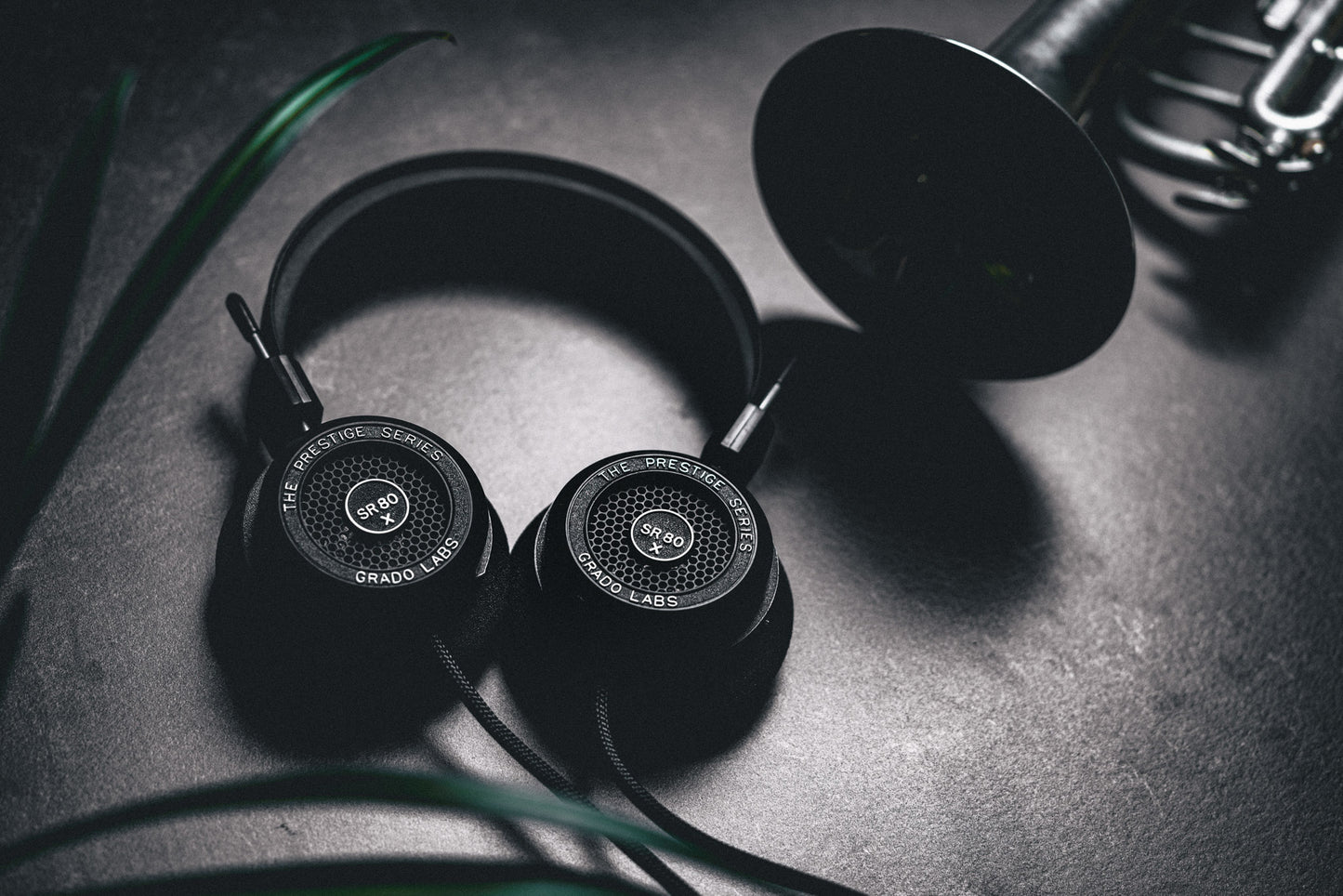 Grado Labs SR80x Headphones with Plants