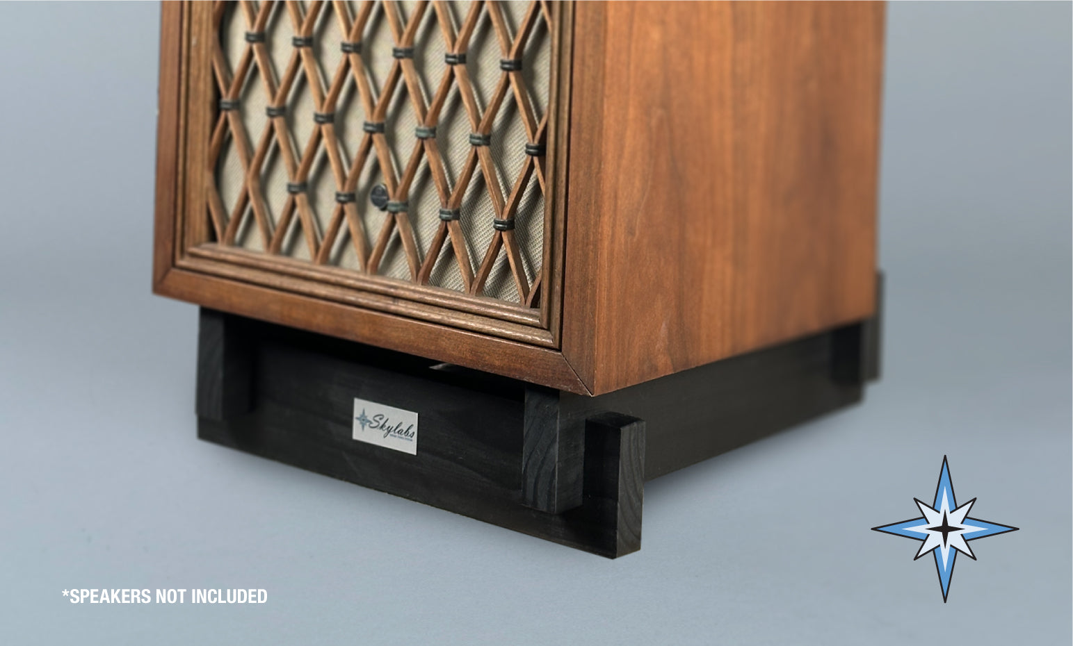 Skylabs, Black Pine Speaker Risers (Pair) – Skylabs